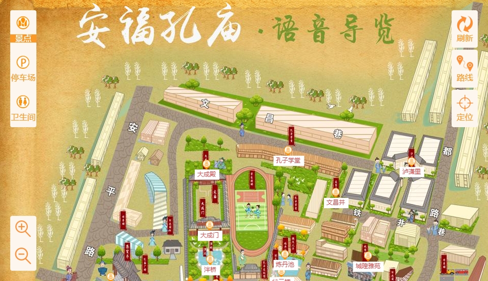 鹿邑手绘地图：智慧景区智能化服务的延伸
